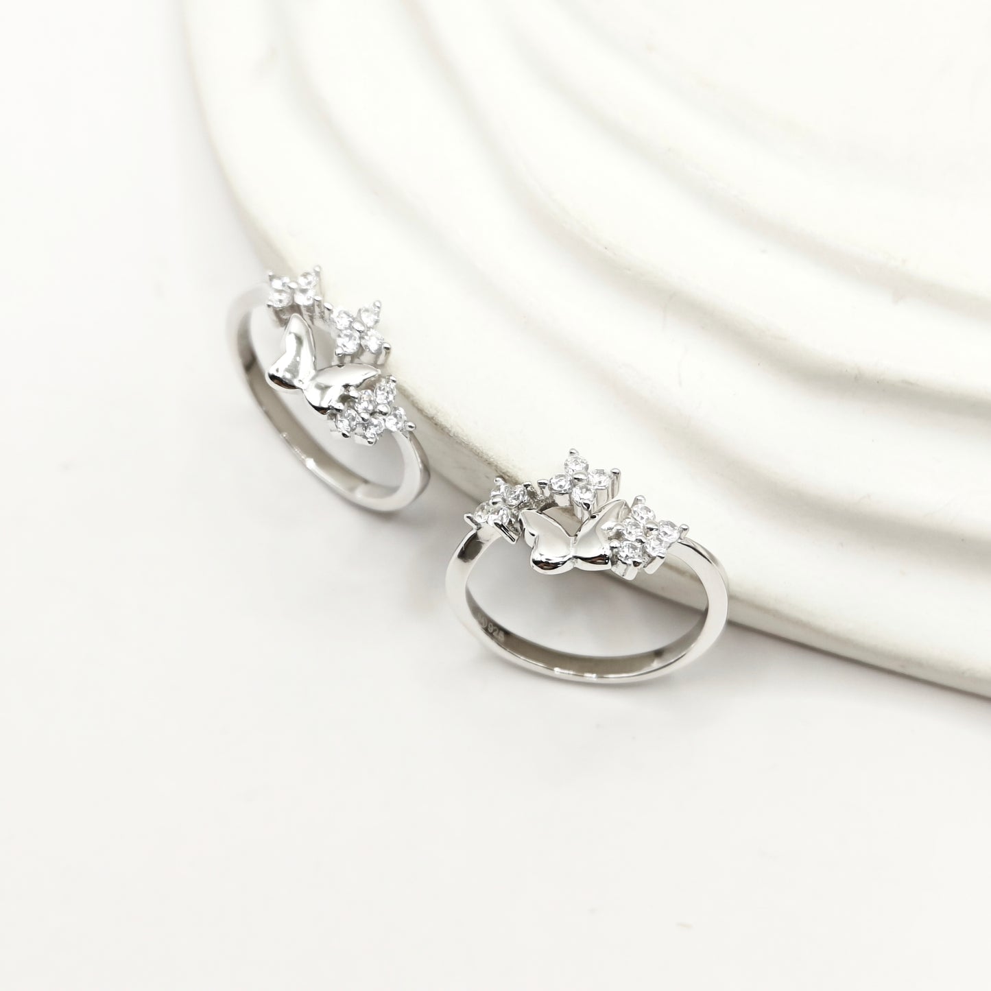 Butterfly Toering 925 Silver