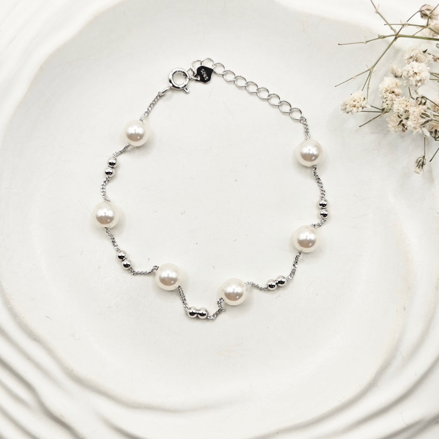 Pearl Bracelet 925 Silver