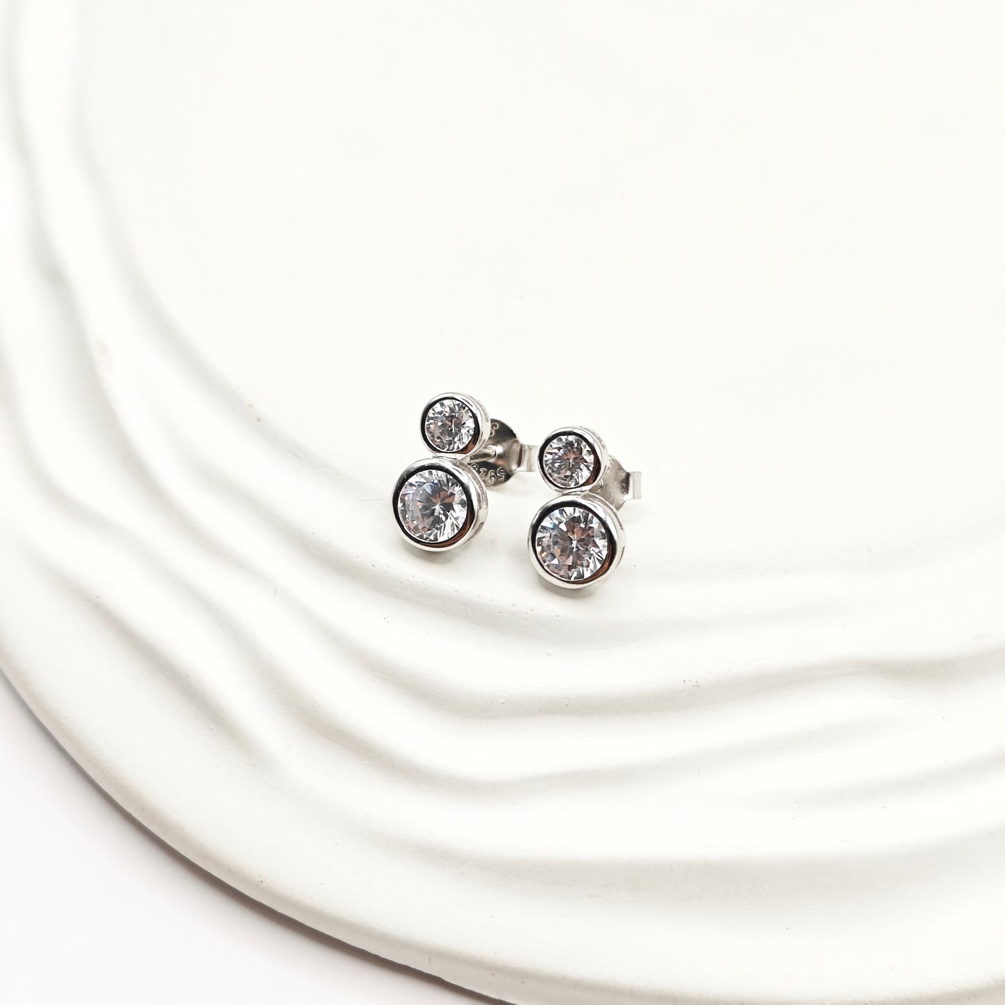 Crystal Charm Jewellery Set 925 Silver
