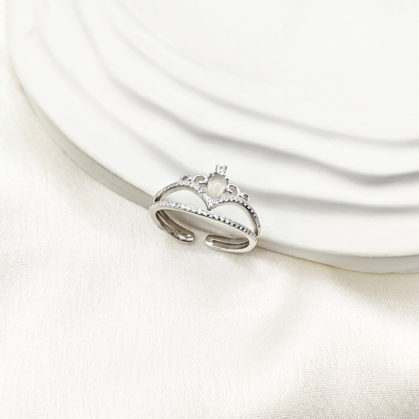 Princess Crown Ring 925 Silver