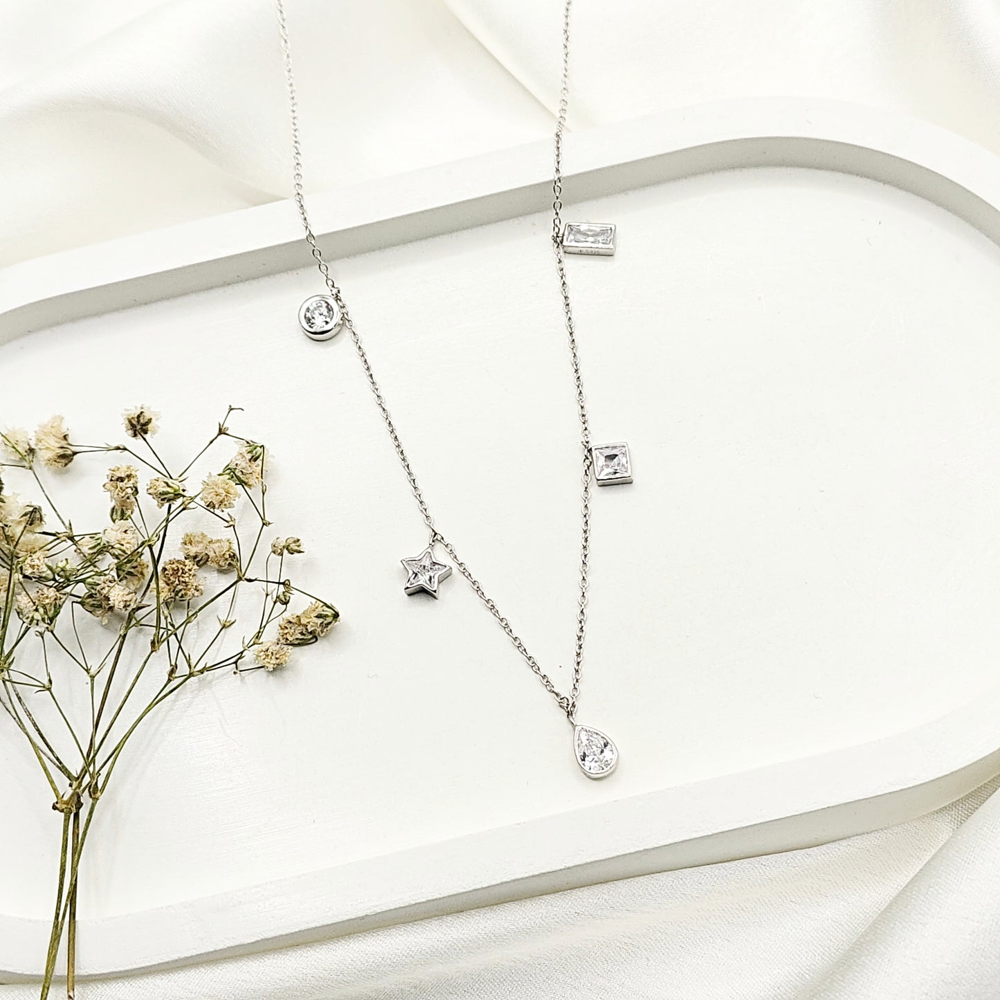 Gia Charm Necklace 925 Silver