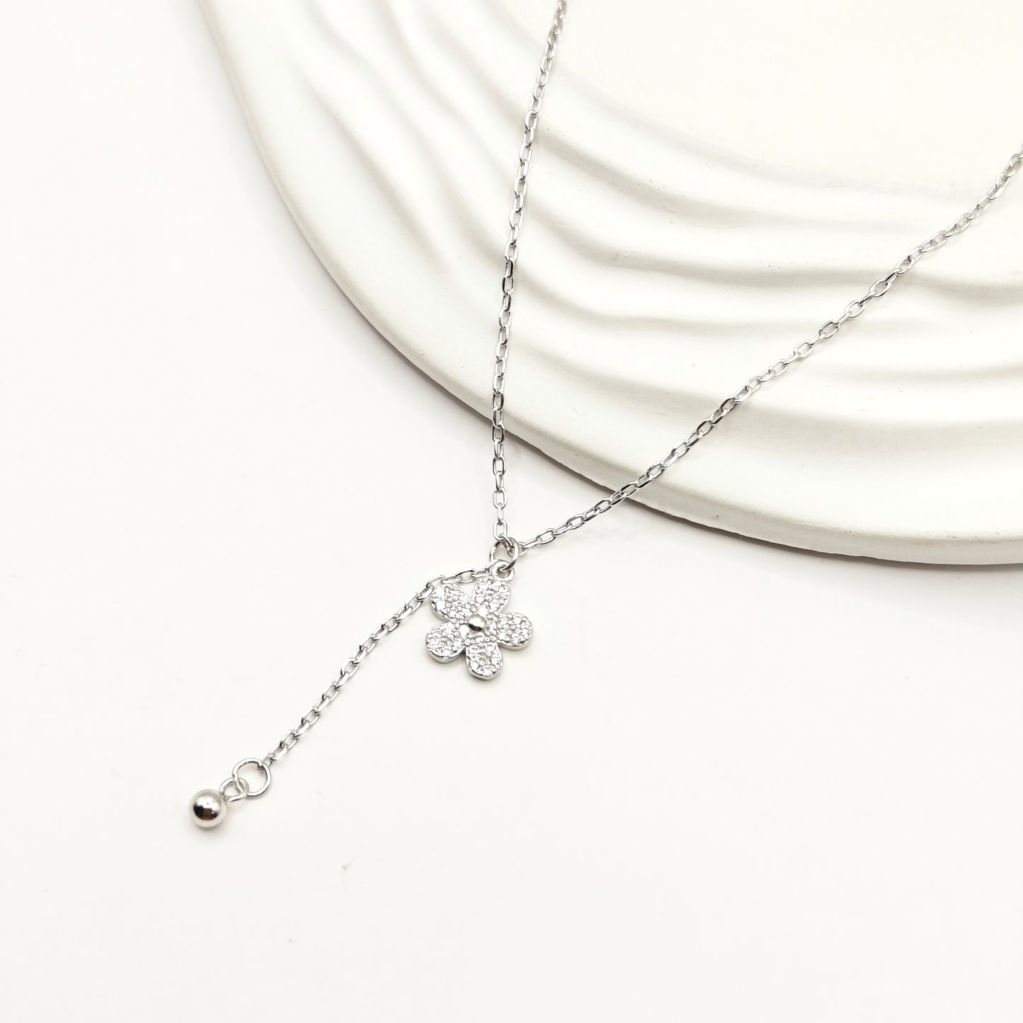 Flower Jewellery set 925 silver