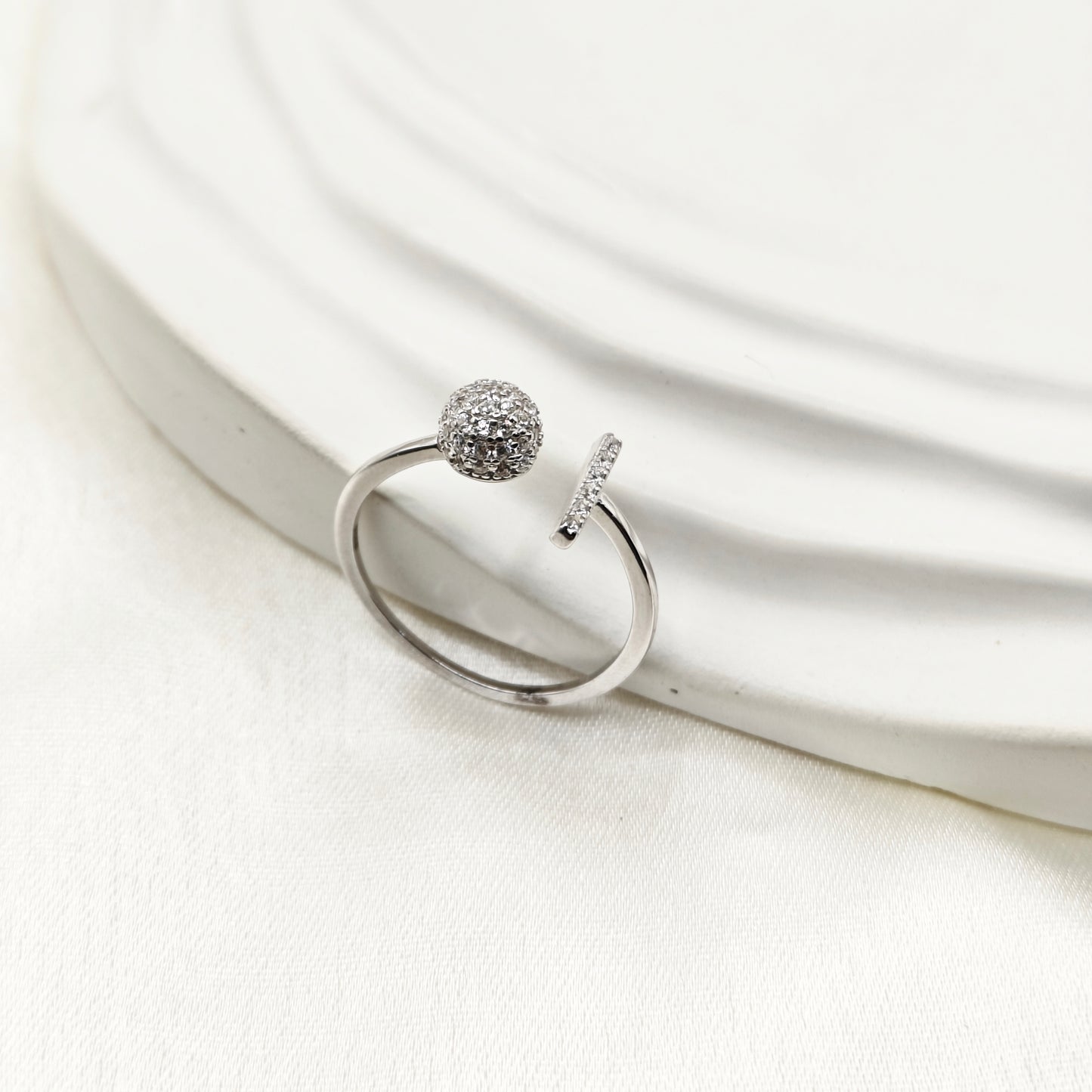 Cocktail Ring 925 Silver
