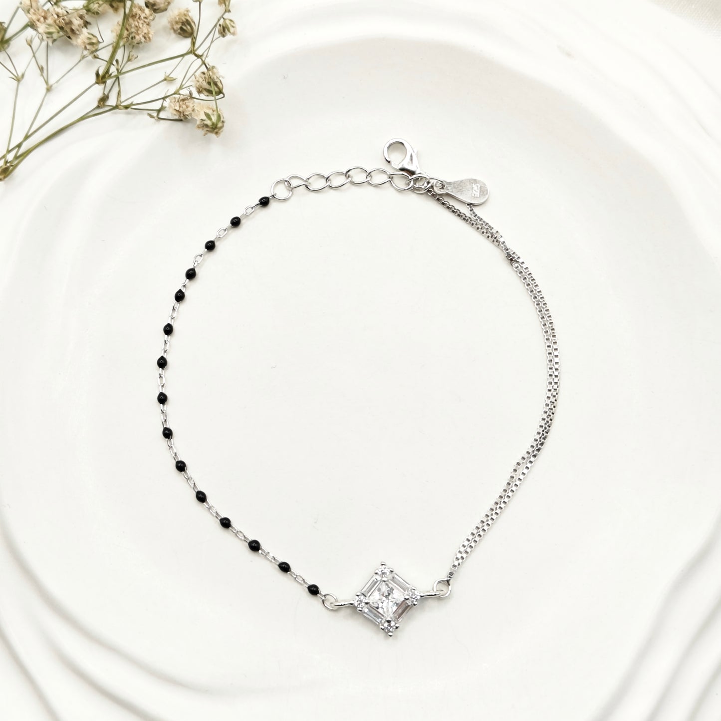 Adele Mangalsutra Bracelet 925 Silver