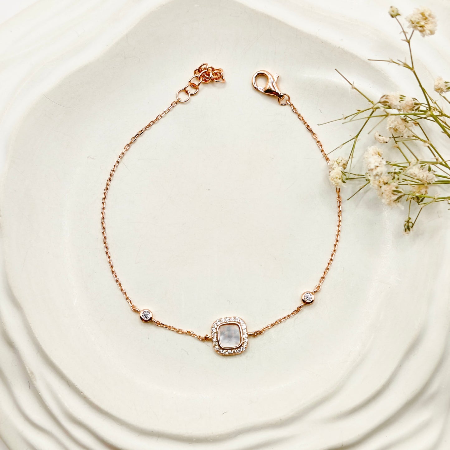 Iris Rosegold Plated Bracelet 925 Silver