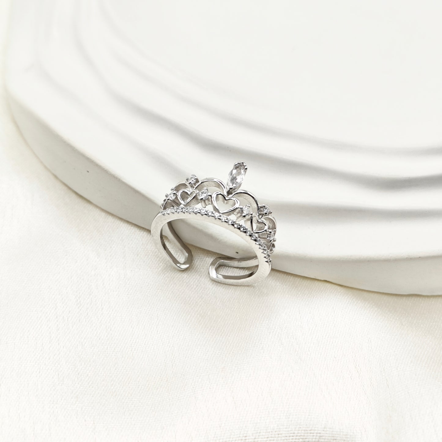 Zoe Crown Ring 925 Silver
