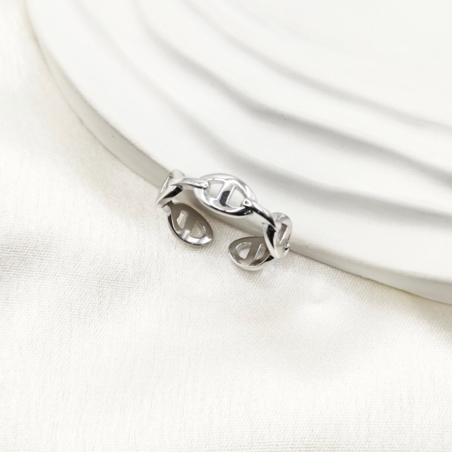 Cable Ring 925 Silver