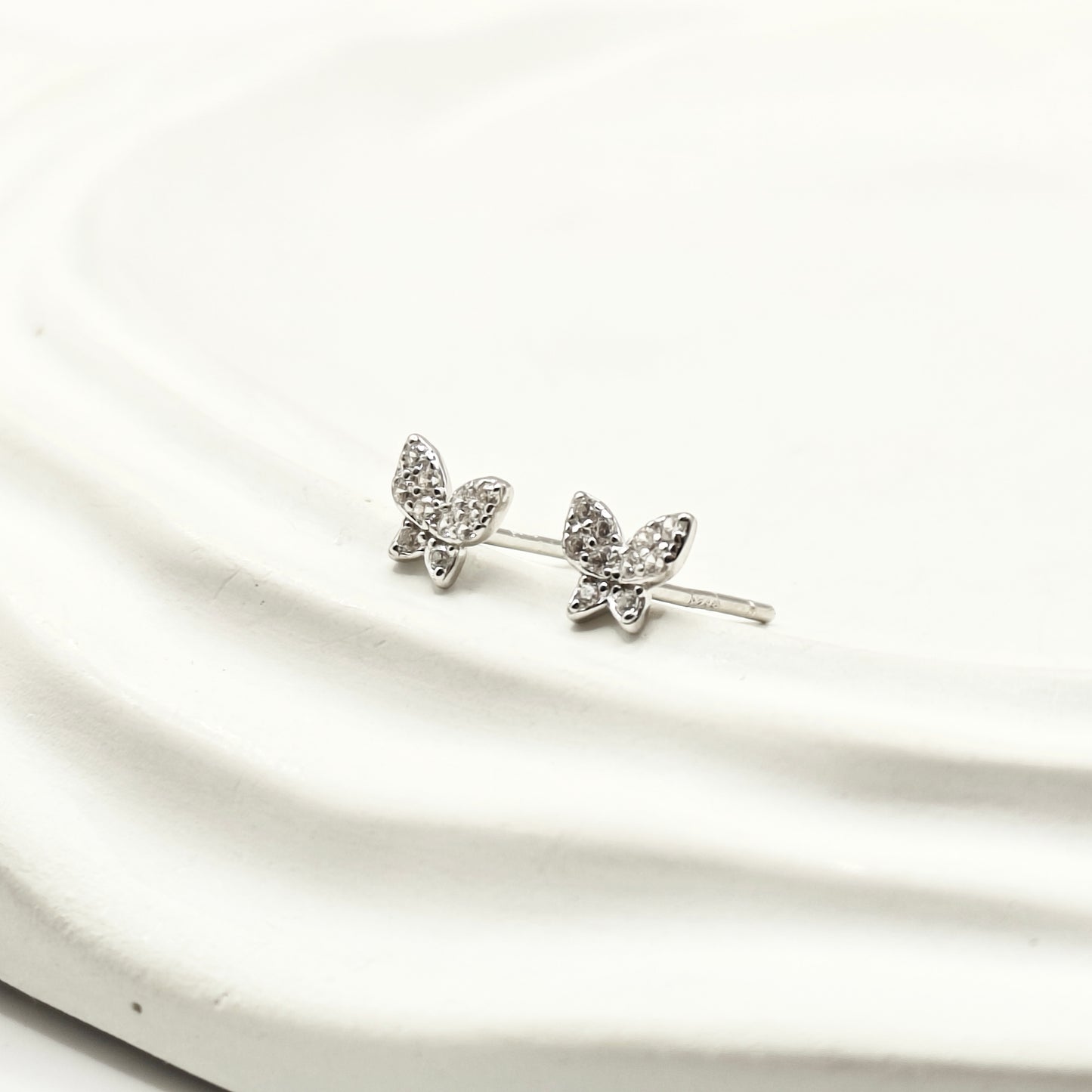 Mini Butterfly Earrings 925 Silver