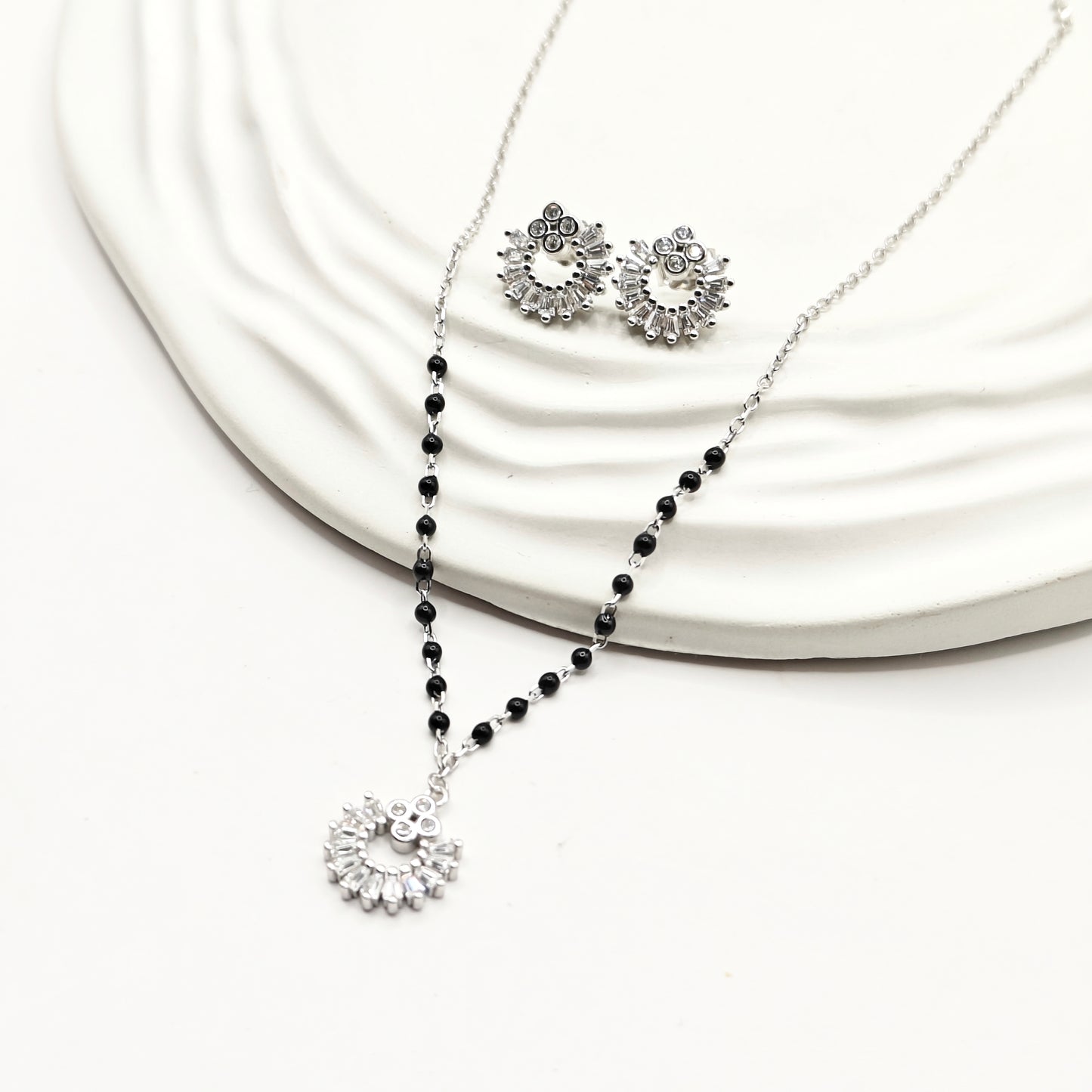Tara Mangalsutra Jewellery set 925 Silver
