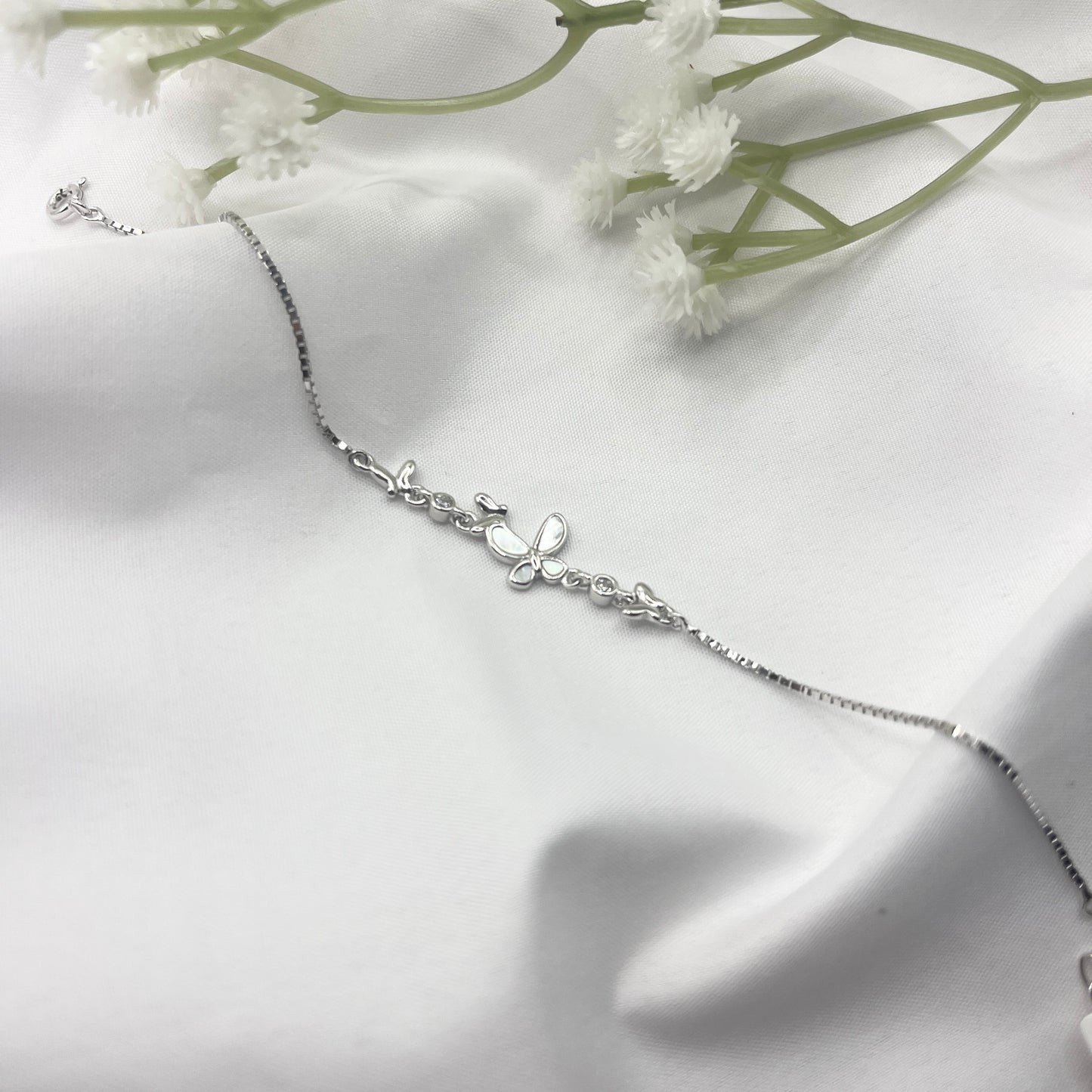 Butterfly Bracelet 925 Silver