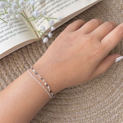 Leigh Layered Bracelet 925 Silver