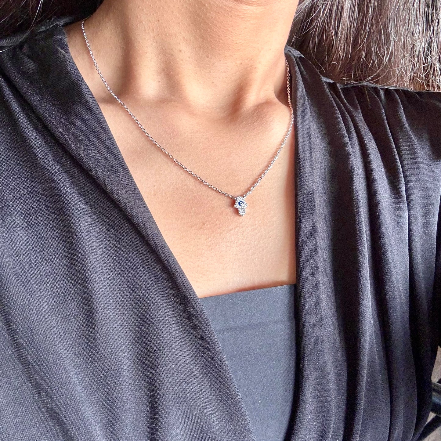 Hamsa Necklace 925 Silver