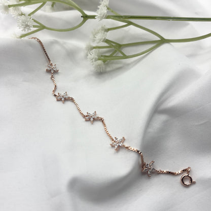 Everly Bracelet Rosegold Plated 925 Silver