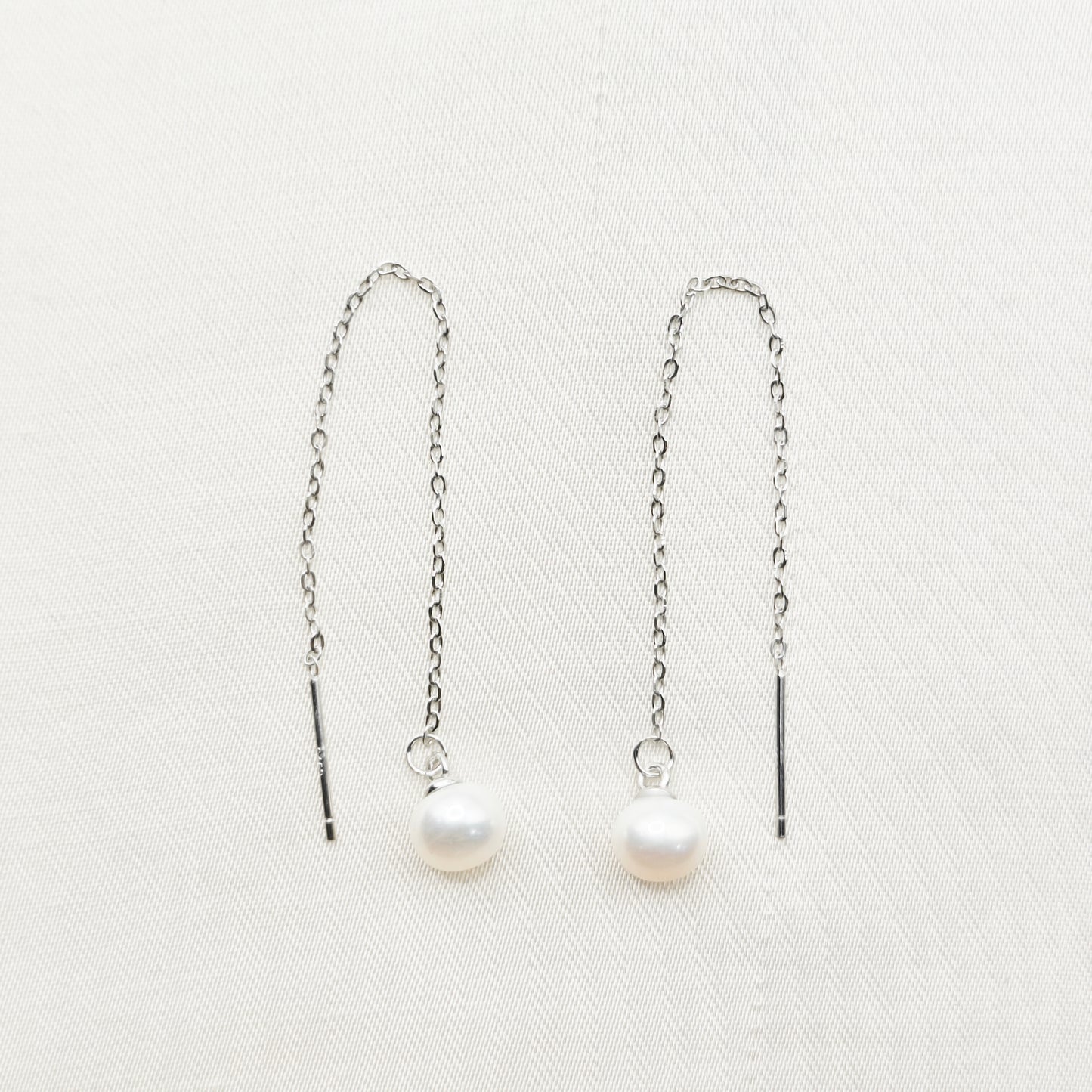 Pearl Sui Dhaga Earrings 925 Silver