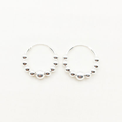 Cora Hoop Earrings 925 Silver
