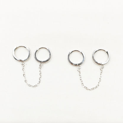 Ivy Hoop Earrings for 2 piero 925 Silver