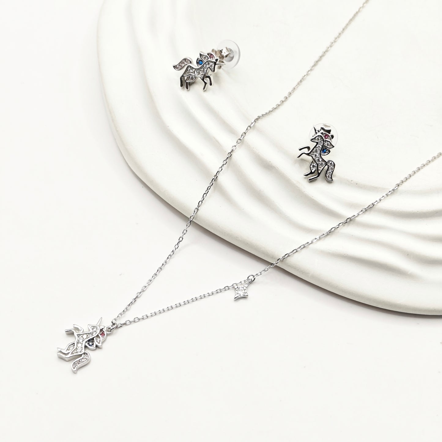 Unicorn Jewellery Set 925 Silver