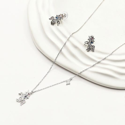Unicorn Jewellery Set 925 Silver