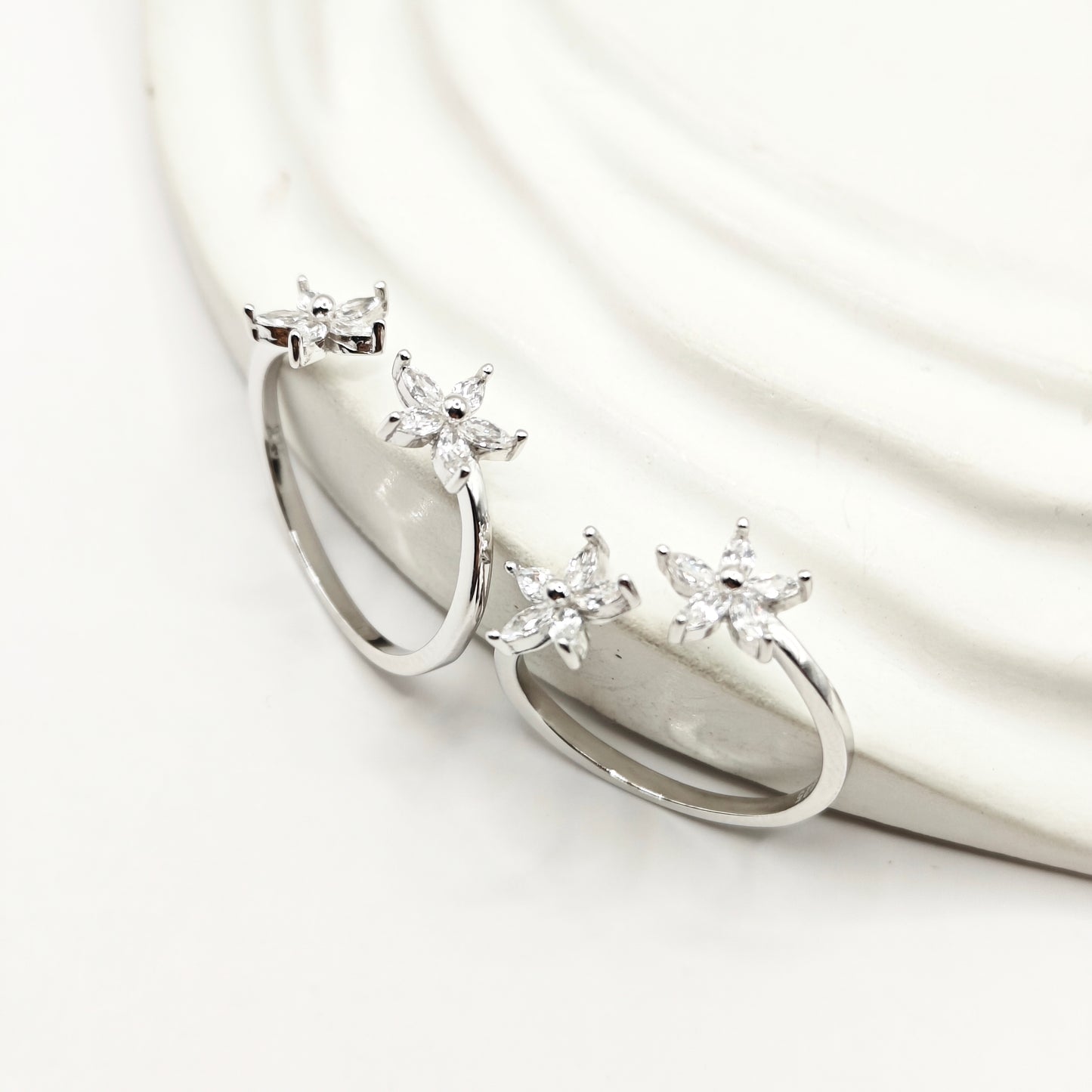 Flower Toering 925 Silver