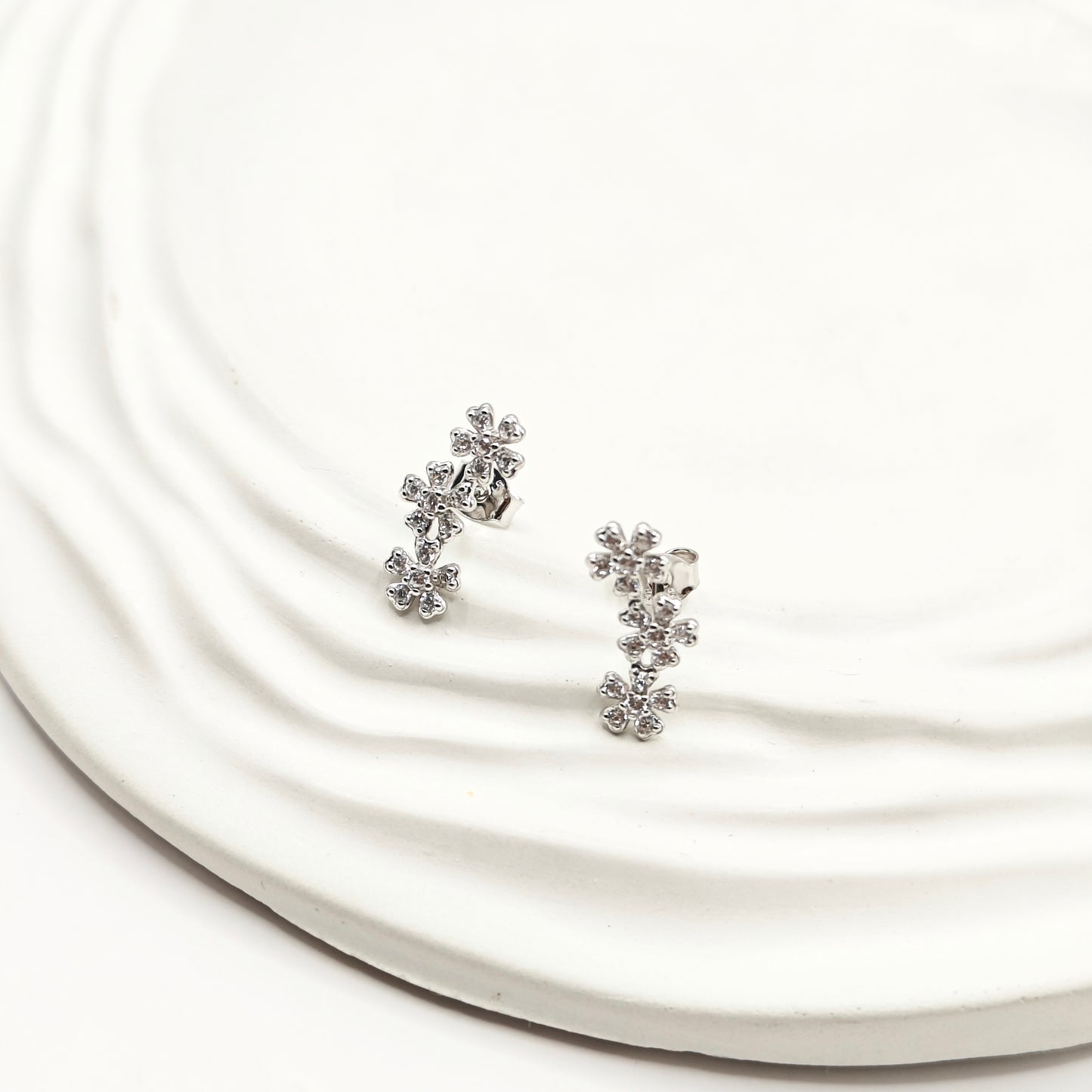 Flower Jewellery Set 925 Silver
