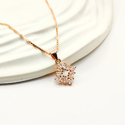 Hannah Jewellery Set Rosegold Plated 925 Silver