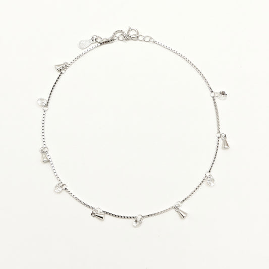 Aria Charm Anklet 925 Silver