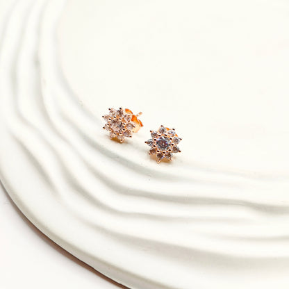 Daisy Rosegold Plated Jewellery Set 925 silver