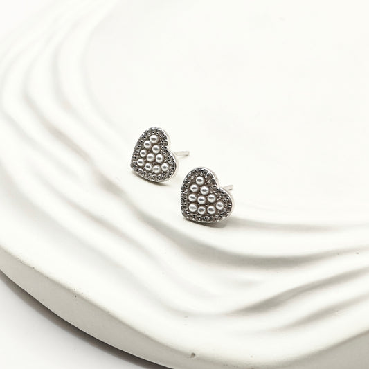 Heart Earrings 925 Silver
