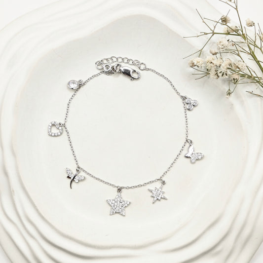 All Charm Bracelet 925 Silver