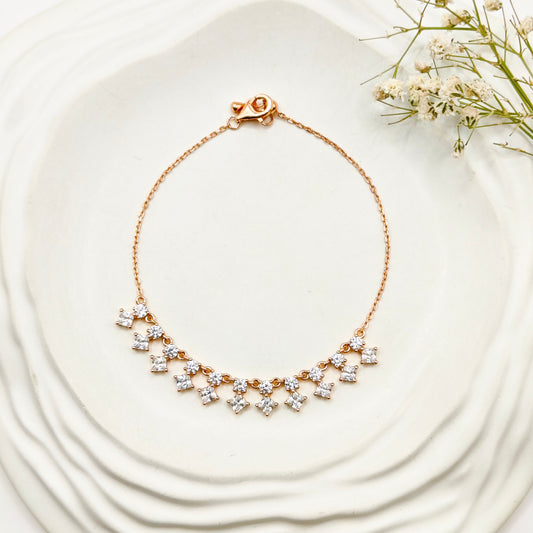 Amaya Rosegold Plated Bracelet 925 Silver