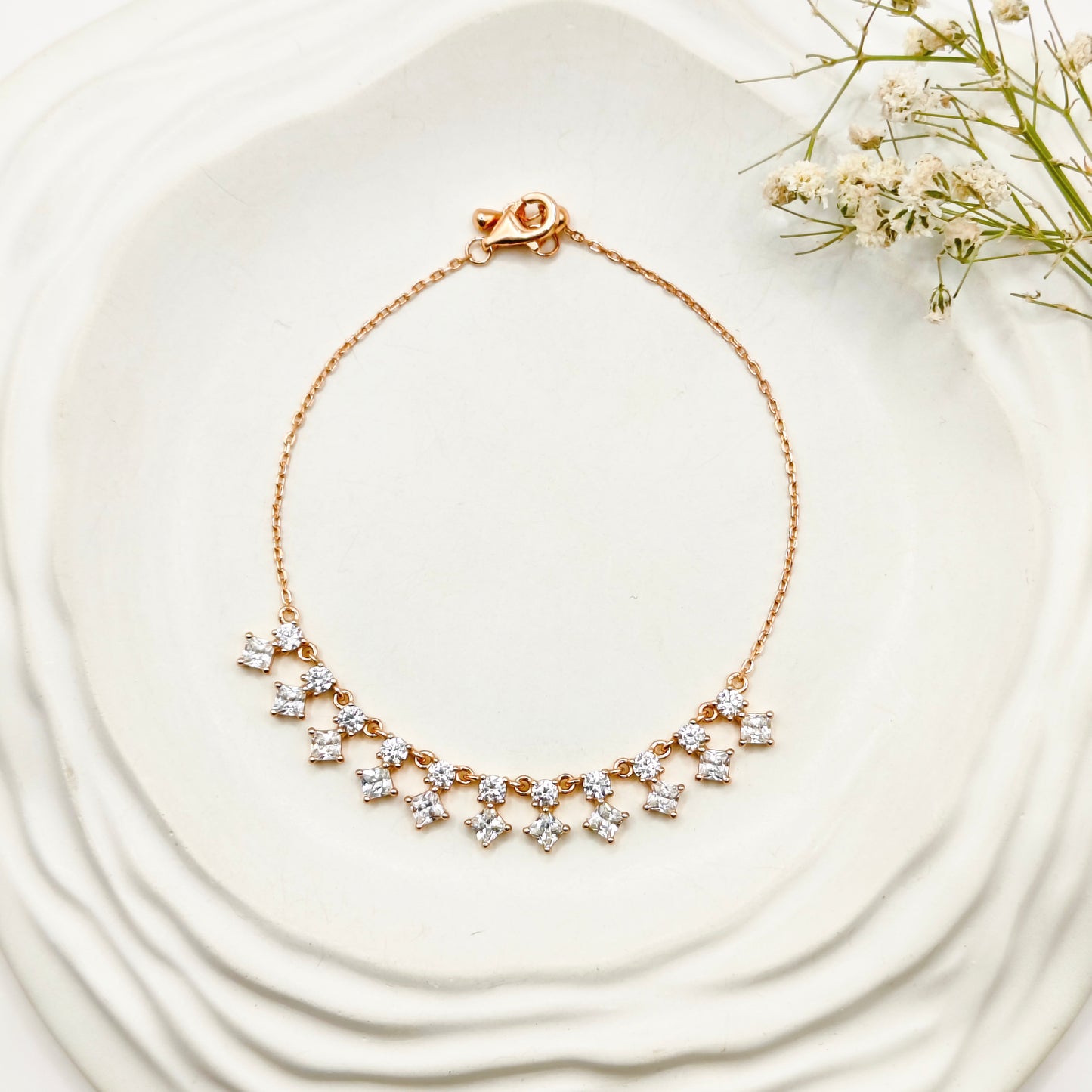 Amaya Rosegold Plated Bracelet 925 Silver