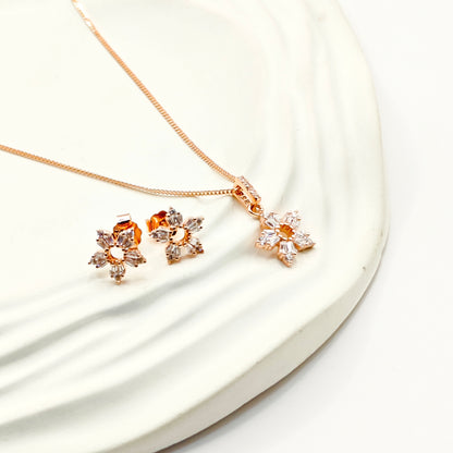 Myla Jewellery Set Rosegold Plated 925 Silver