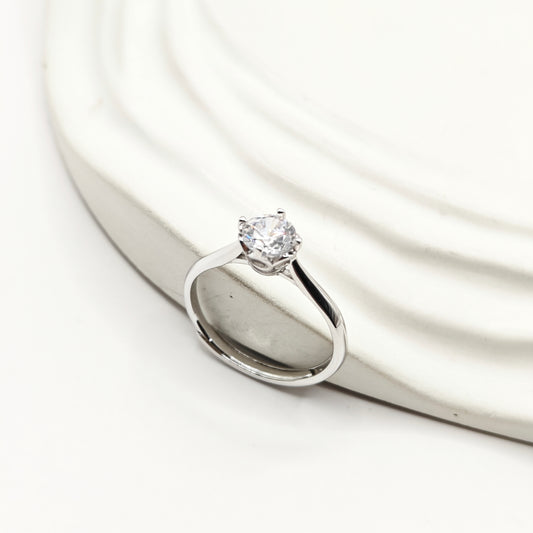 Solitiare Ring 925 Silver