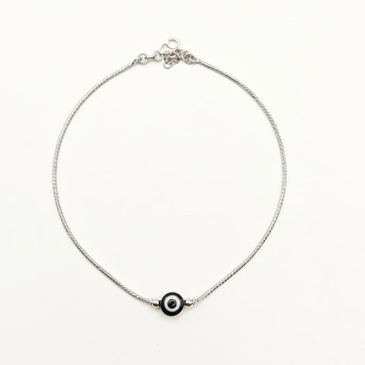 Evil Eye Anklet 925 Silver