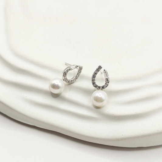 Pearl Drop Earrings 925 Silver