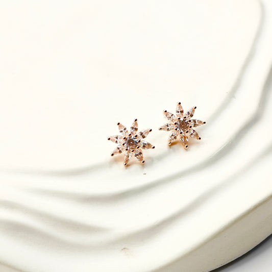 Aria Earrings Rosegold Plated 925 Silver