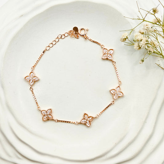 Zoe Rosegold Plated Bracelet 925 Silver