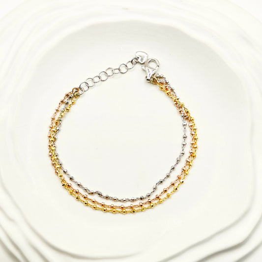 Stella Three-Tone Bracelet 925 Silver