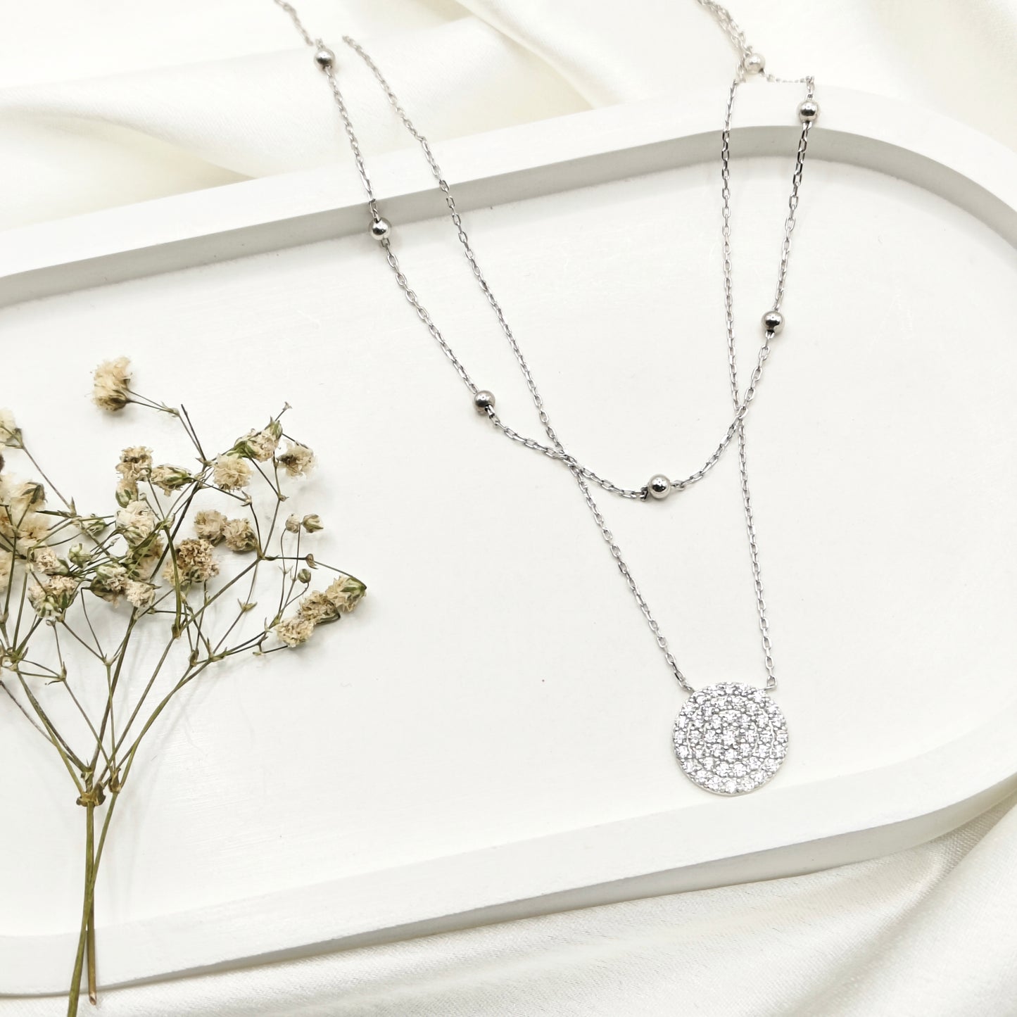 Sienna Layered Necklace 925 Silver
