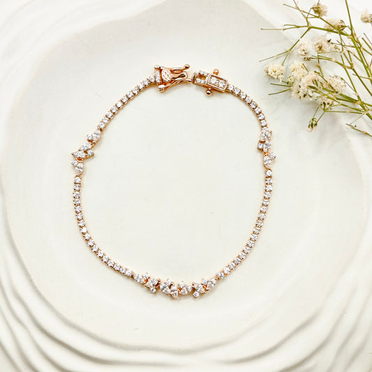 Diana Rosegold Plated Bracelet 925 Silver