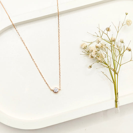Moraya Rosegold Plated Necklace 925 Silver