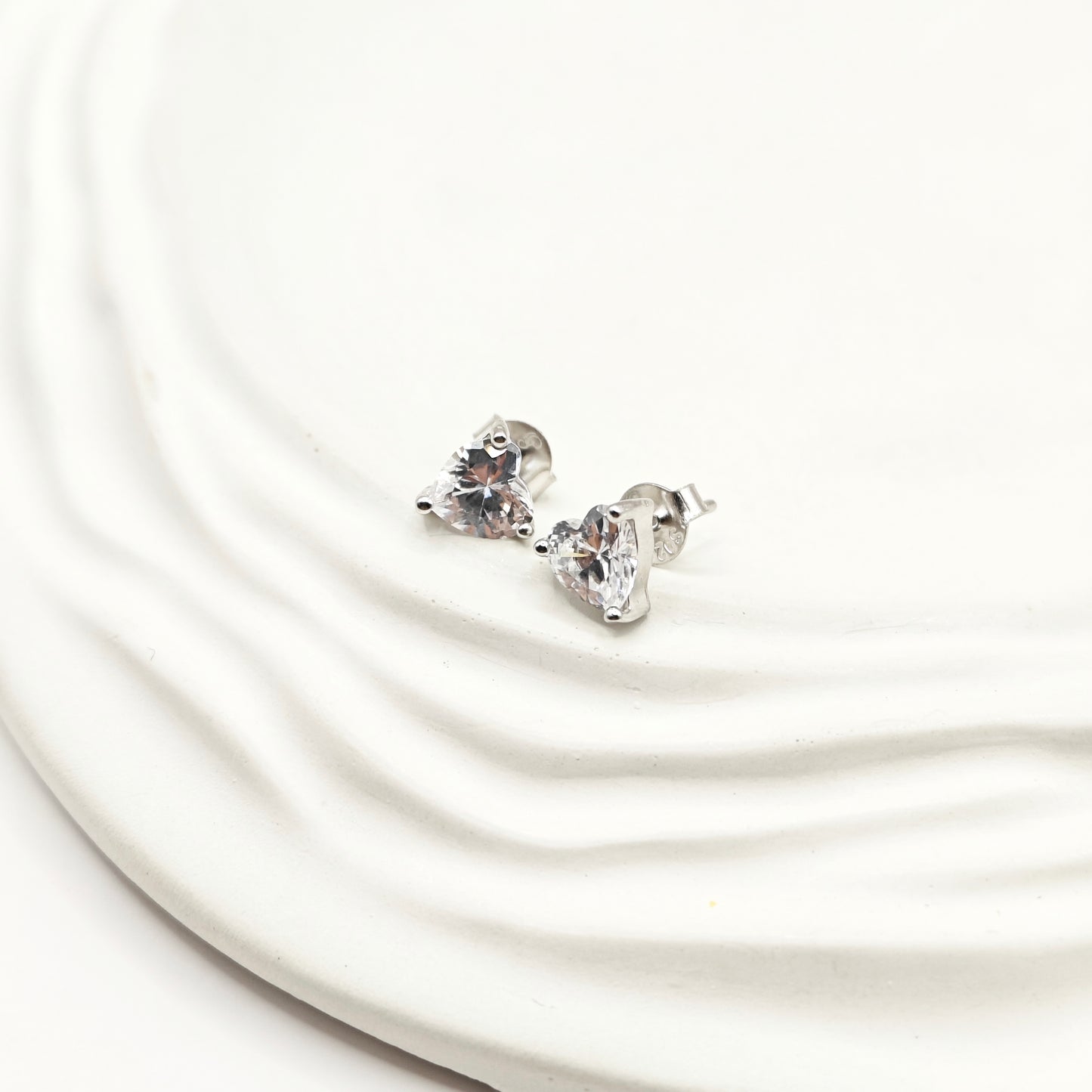 Heart Charm Jewellery Set 925 Silver