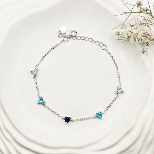 Heart Bracelet 925 Silver