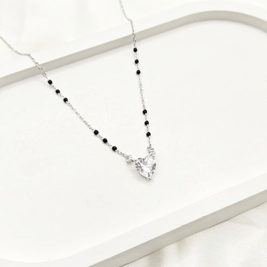 Heart Mangalsutra Necklace 925 Silver