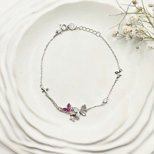 Flutter Butterfly Bracelet 925 Silver