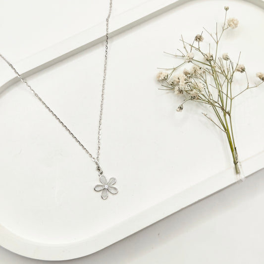 Flower Necklace 925 Silver