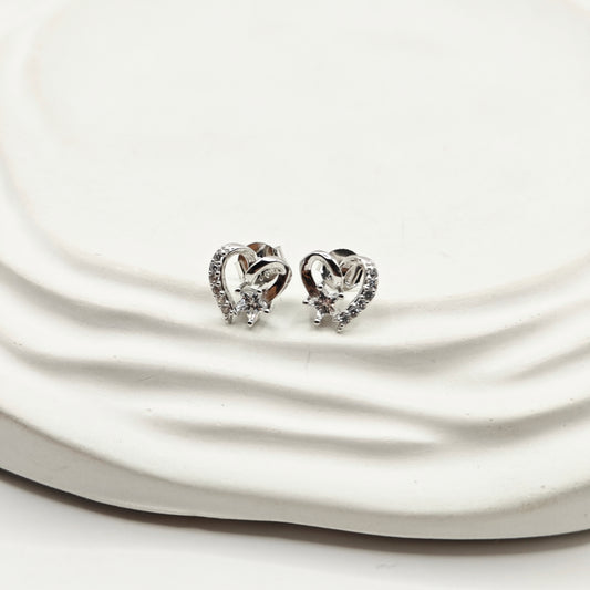 Heart Earrings 925 Silver
