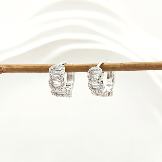 Kyza Hoop Earrings 925 Silver