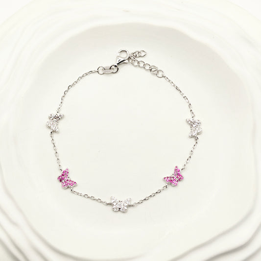 Butterfly Bracelet 925 Silver