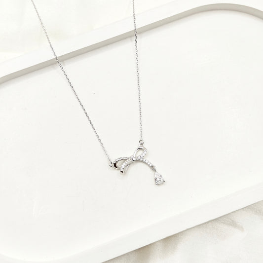 Bow Necklace 925 Silver